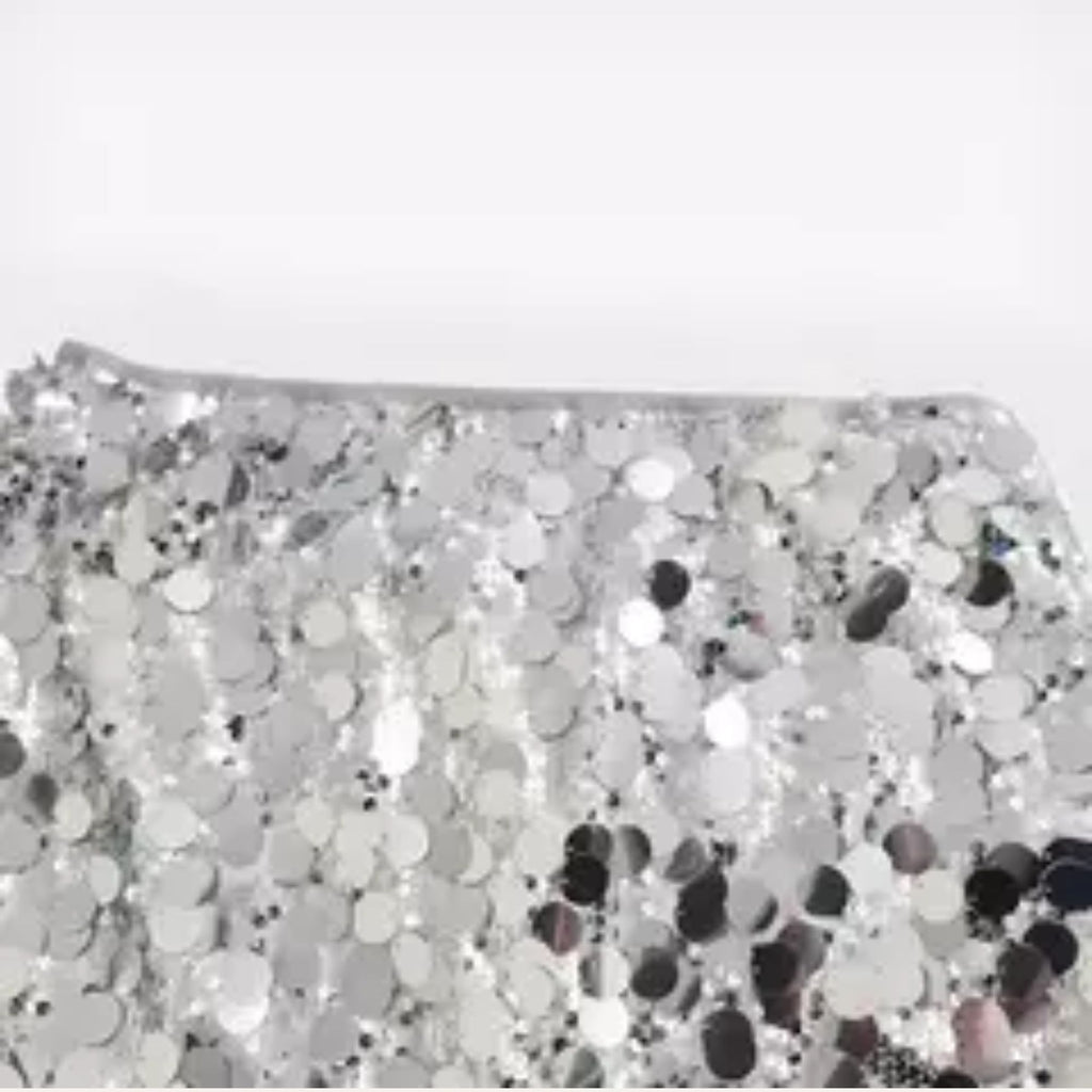 Minifalda cintura alta lentejuelas