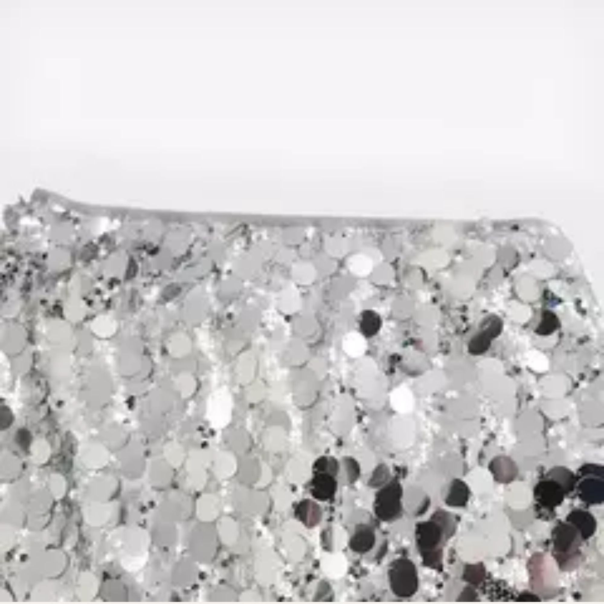Minifalda cintura alta lentejuelas
